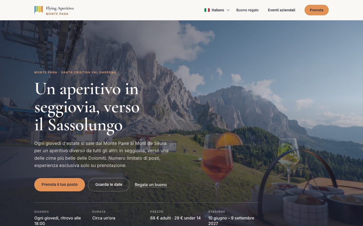 Flying Aperitivo: schermata 1