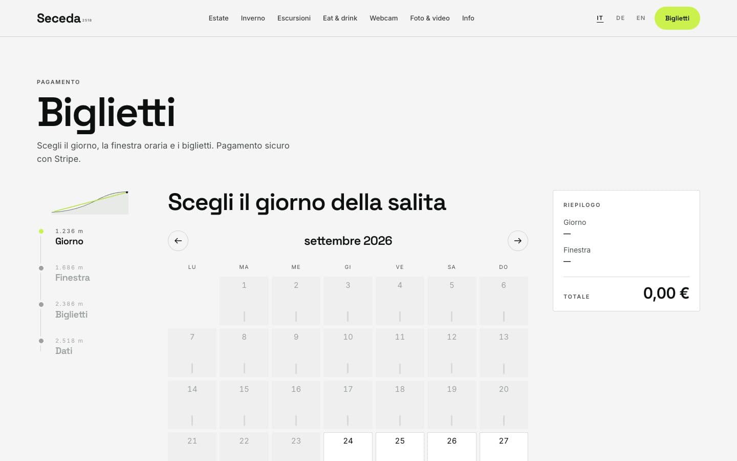 Seceda: schermata 2